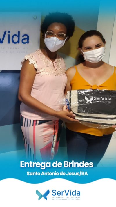 A Servida entrega brindes de Final de Ano 2020 no escritório em Santo Antônio De Jesus – BA